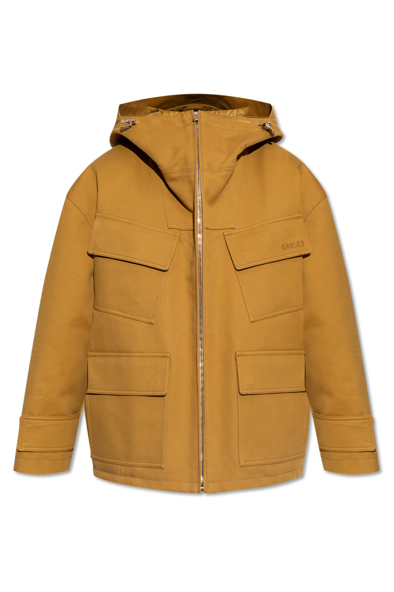 Yellow Padded Jacket Gucci Vitkac Italy